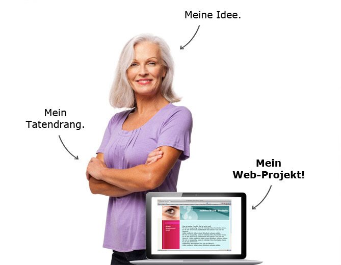 Mein Tatendrang. Meine Idee. Mein Web-Projekt. Meine eigene kostenlose Homepage erstellen!