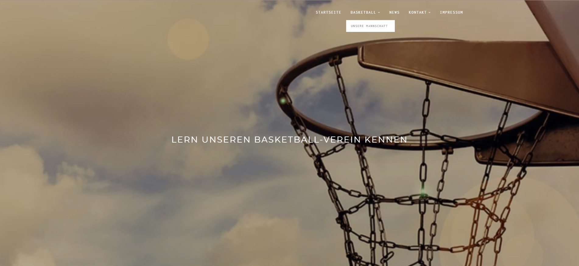 Vorschaubild Template für deinen Basketball Verein